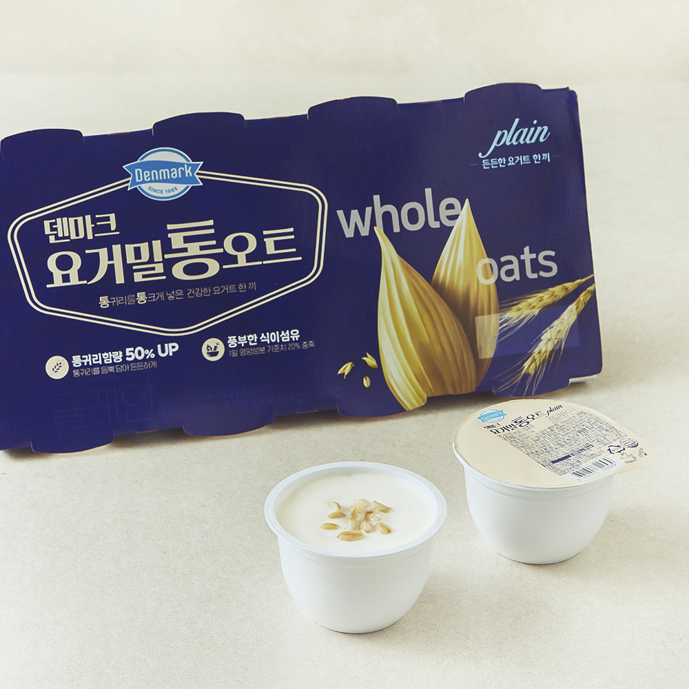 덴마크 요거밀 프로틴 귀리플레인, 85g, 8개