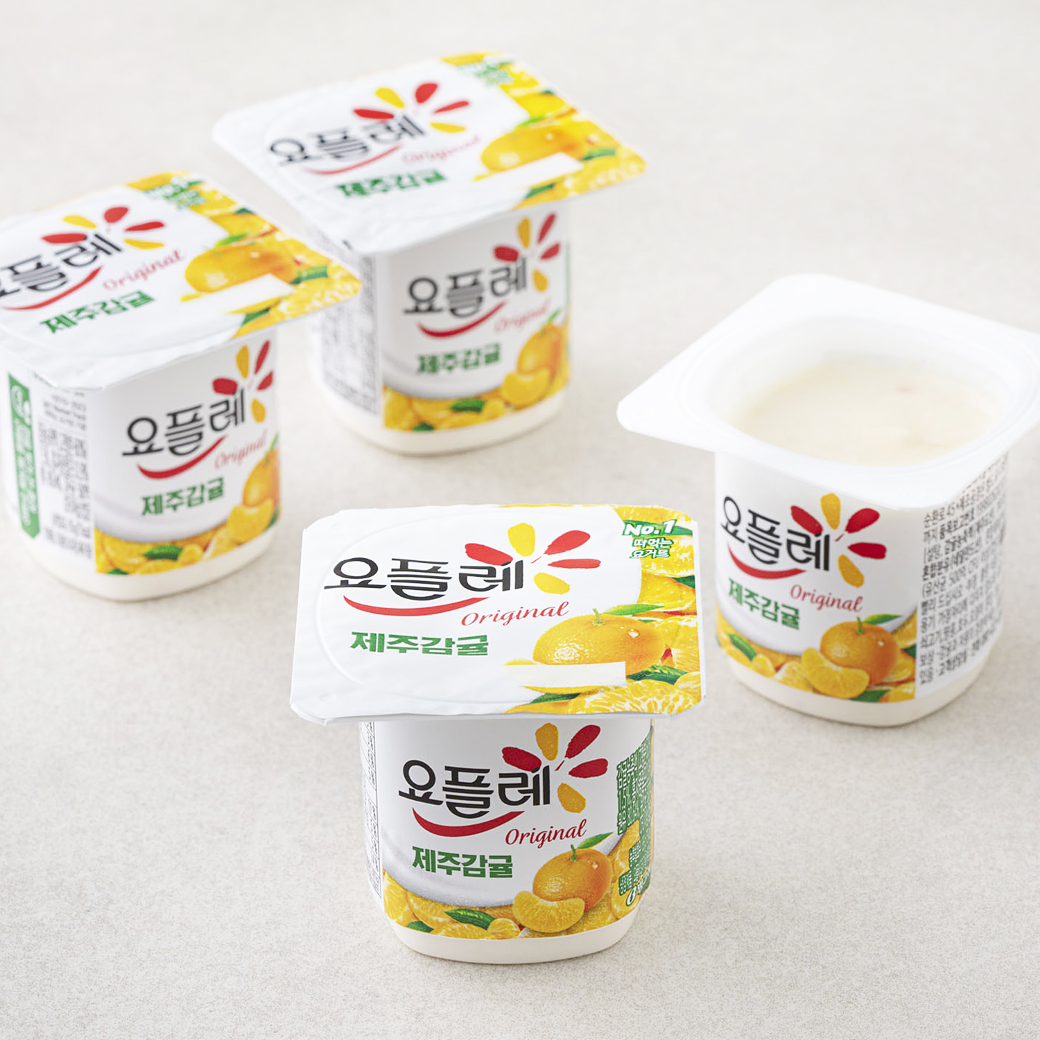 요플레 오리지널 제주감귤, 85g, 4개