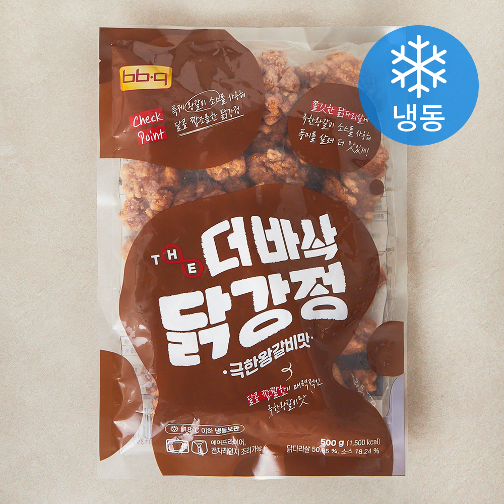 비비큐 더바삭 닭강정 극한왕갈비맛 (냉동), 500g, 1개